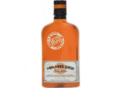Daugiafunkcė priemonė vyrams 3 in 1: stiprinamasis šampūnas, kondicionierius ir kūno prausiklis viename 18.21 Man Made Wash Noble Oud WSH18NON, 532 ml